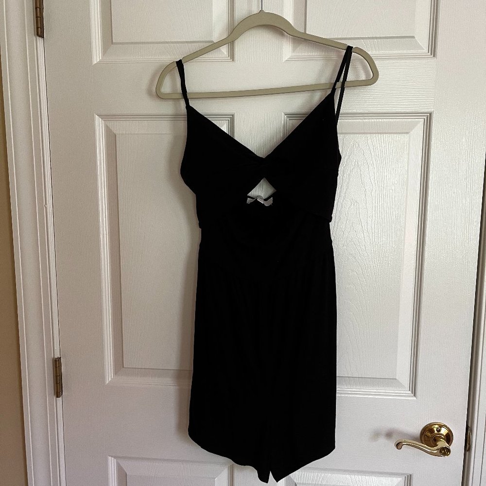 Loft Black Jersey Romper